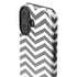 Silver Chevron iPhone 16 Plus Impact Case